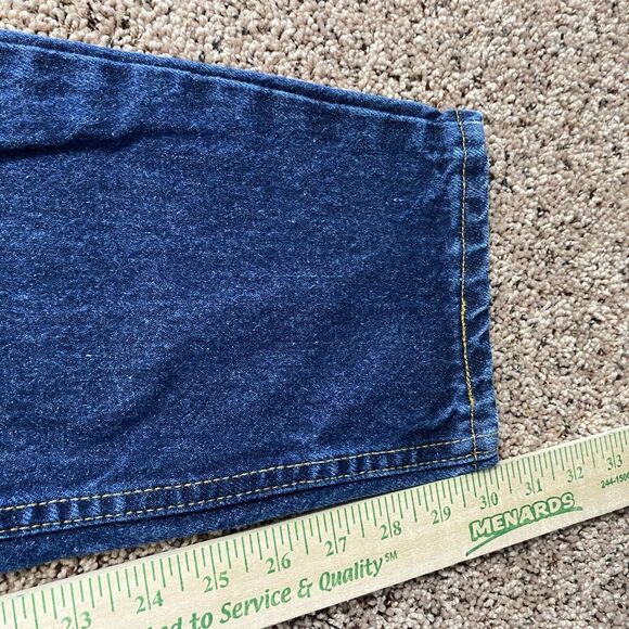 Vintage 1996 Levi’s 550 Relaxed Fit Tapered Leg Jean Dark Wash 15 Med - Picture 9 of 9